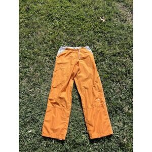 Vintage Nike Windbreaker Track Pants Gray Tag Womens Small Neon Orange